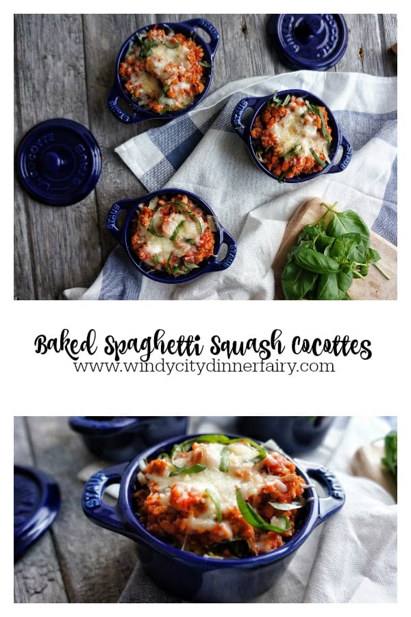 Spaghetti squash bolognese Spaghetti squash bolognese in mini cocottes