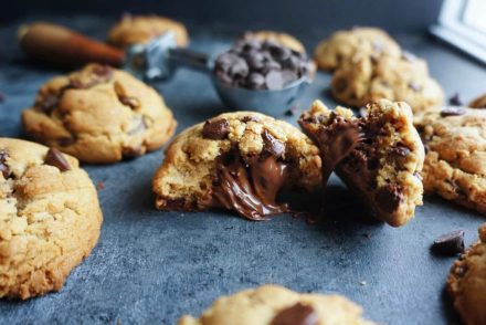 Nutella Stuffed Chocolate Chip Cookies | a sweet twist on an american classic!