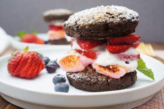 Chocolate Strawberry Marshmallow Shortcake
