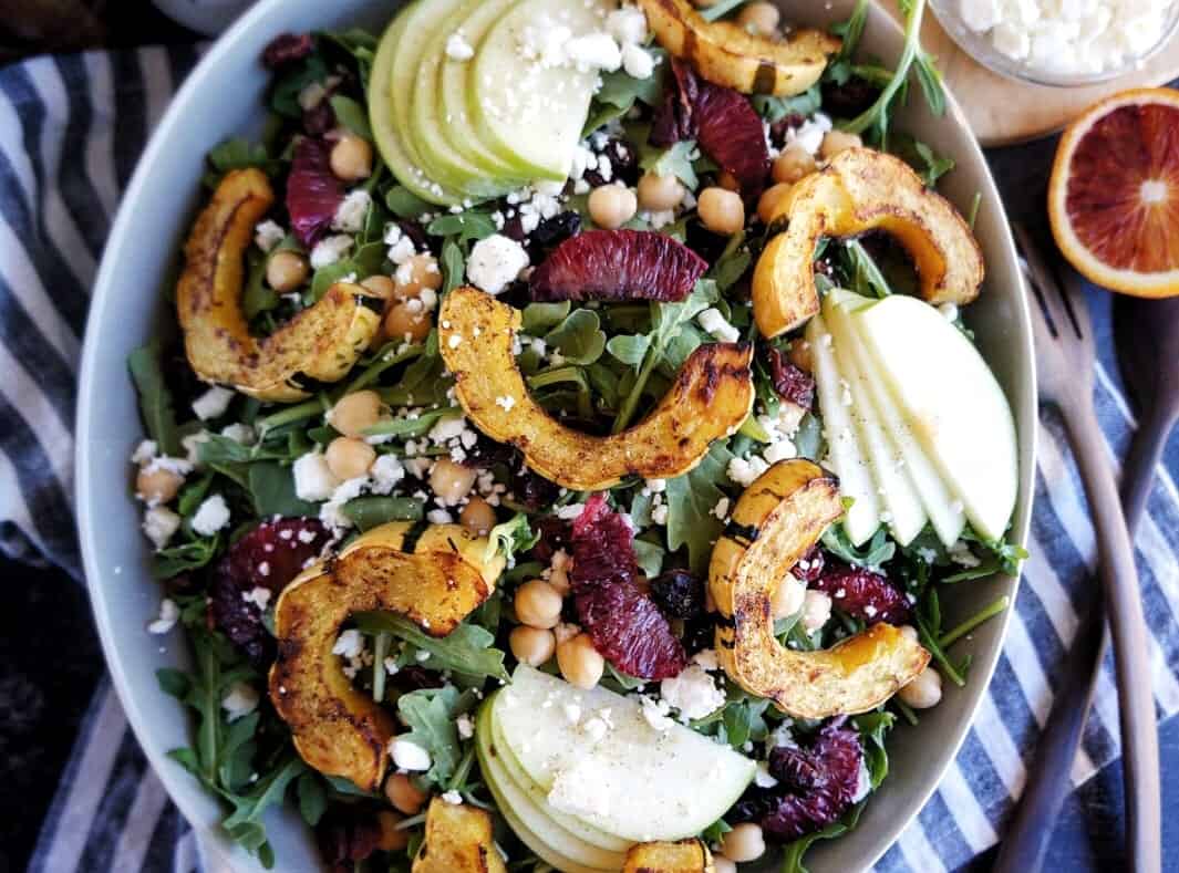 Harvest Salad with Blood Orange Vinaigrette will give you all the fall feels