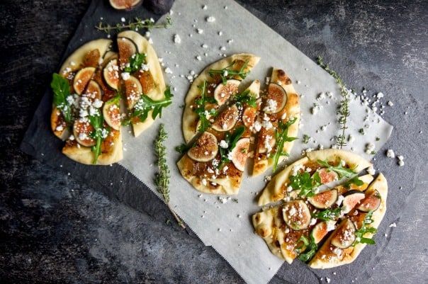 Fig and goat cheese flatbreads | so full of flavor, you'll have a hard time sharing them!