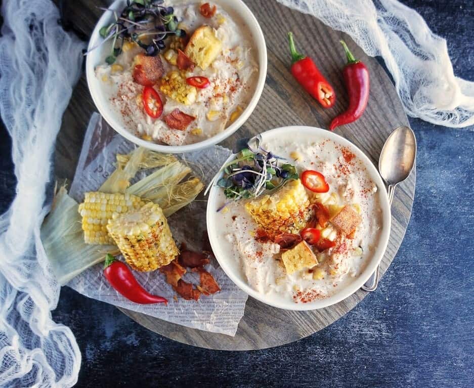 slow cooker chicken corn chowder