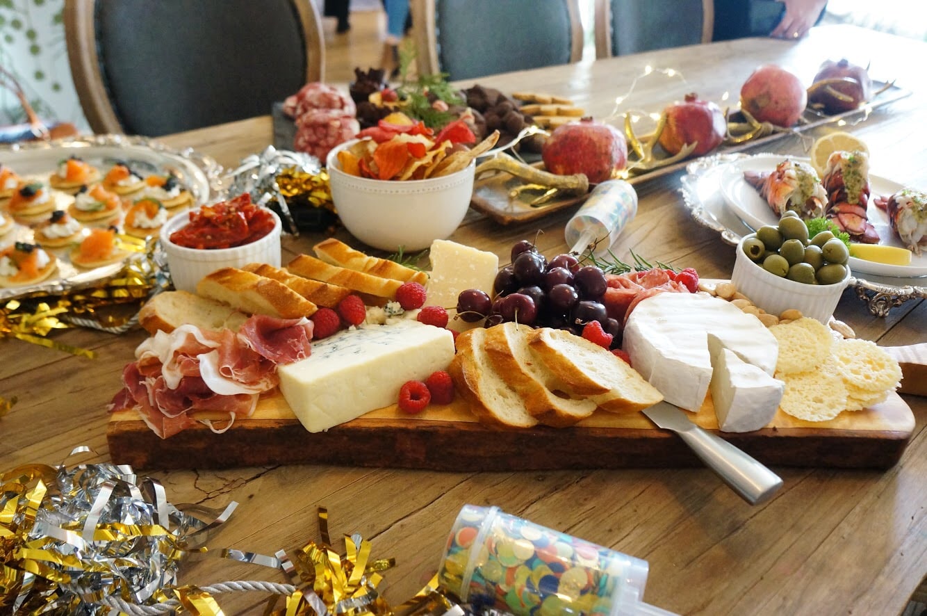 new years eve at home Charcuterie platter