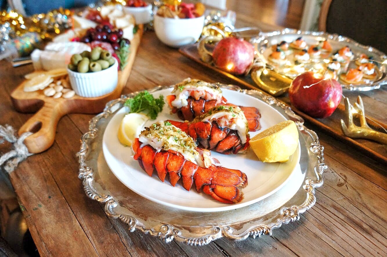 new years eve at home Lobster Tails