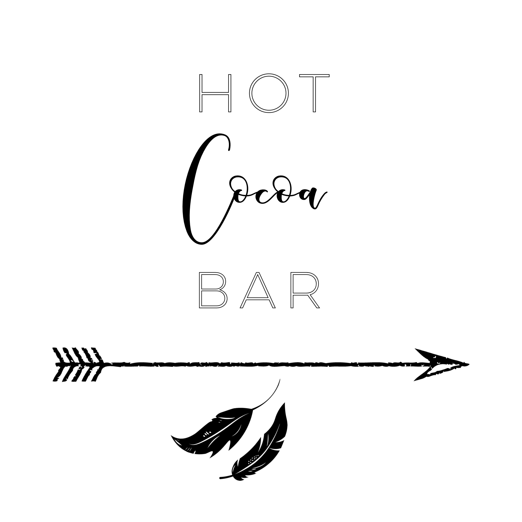 hot cocoa bar hot cocoa bar printable