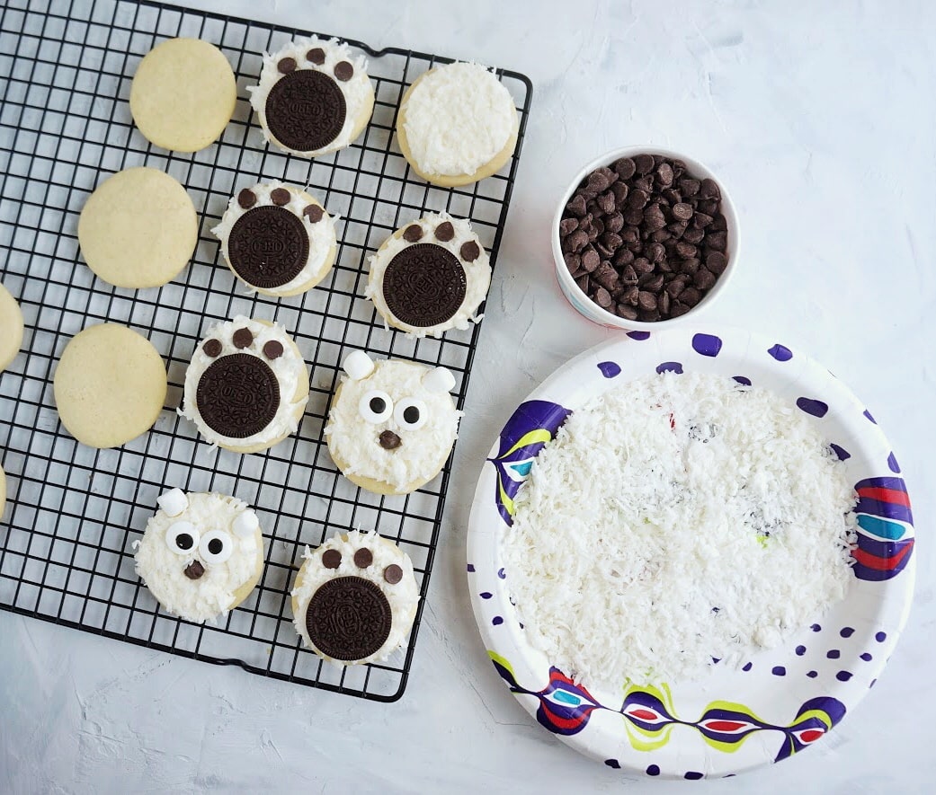Polar bear sugar cookies Polar bear sugar cookies