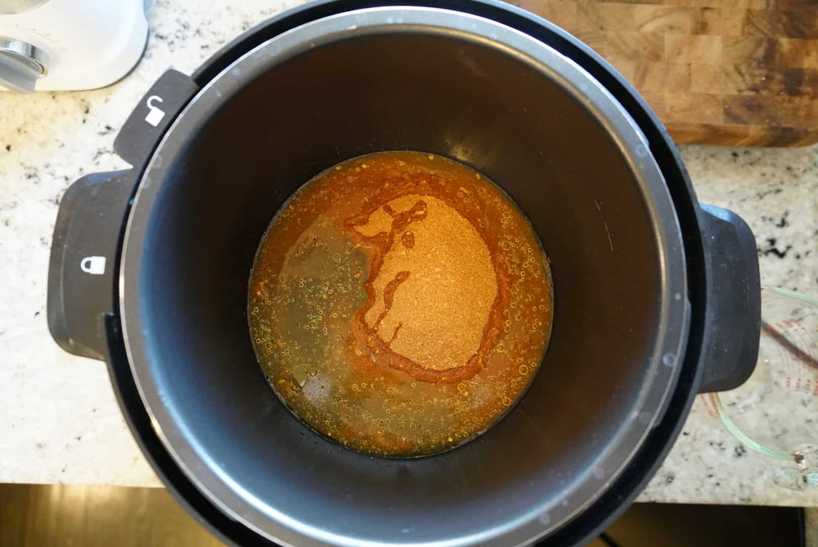 instantpot vegan tomato soup spices in pot instantpot vegan tomato soup