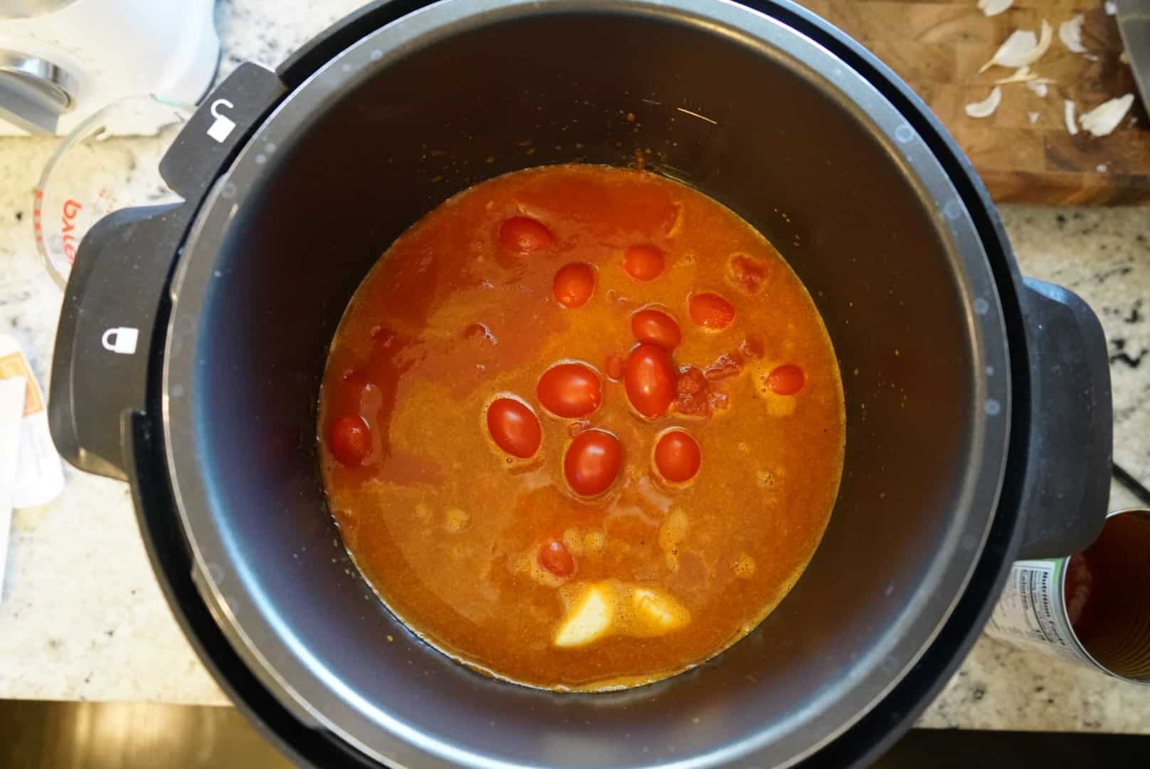 instantpot vegan tomato soup ready to be pressure cooked instantpot vegan tomato soup