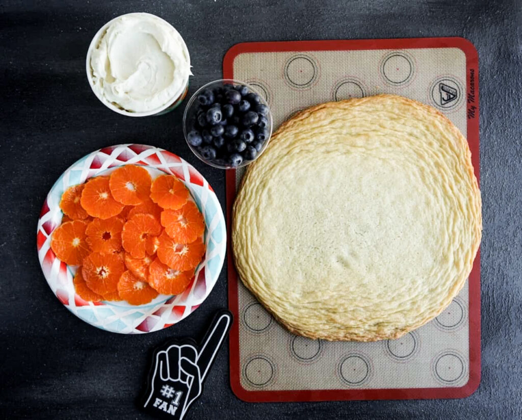 basketball fruit pizza