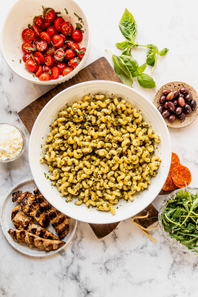 Easy Italian Pesto Pasta Salad italianpastasalad 5