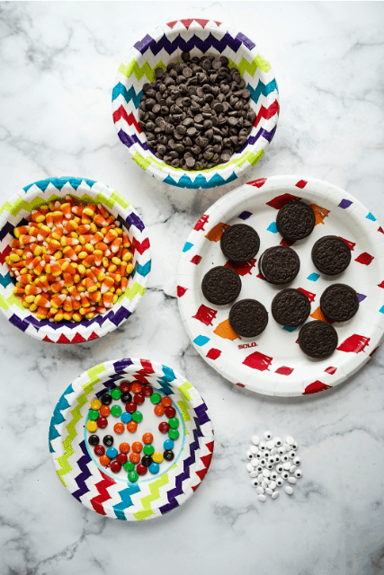 double-stuffed turkey cookies double-stuffed turkey cookie ingredients on solo plates