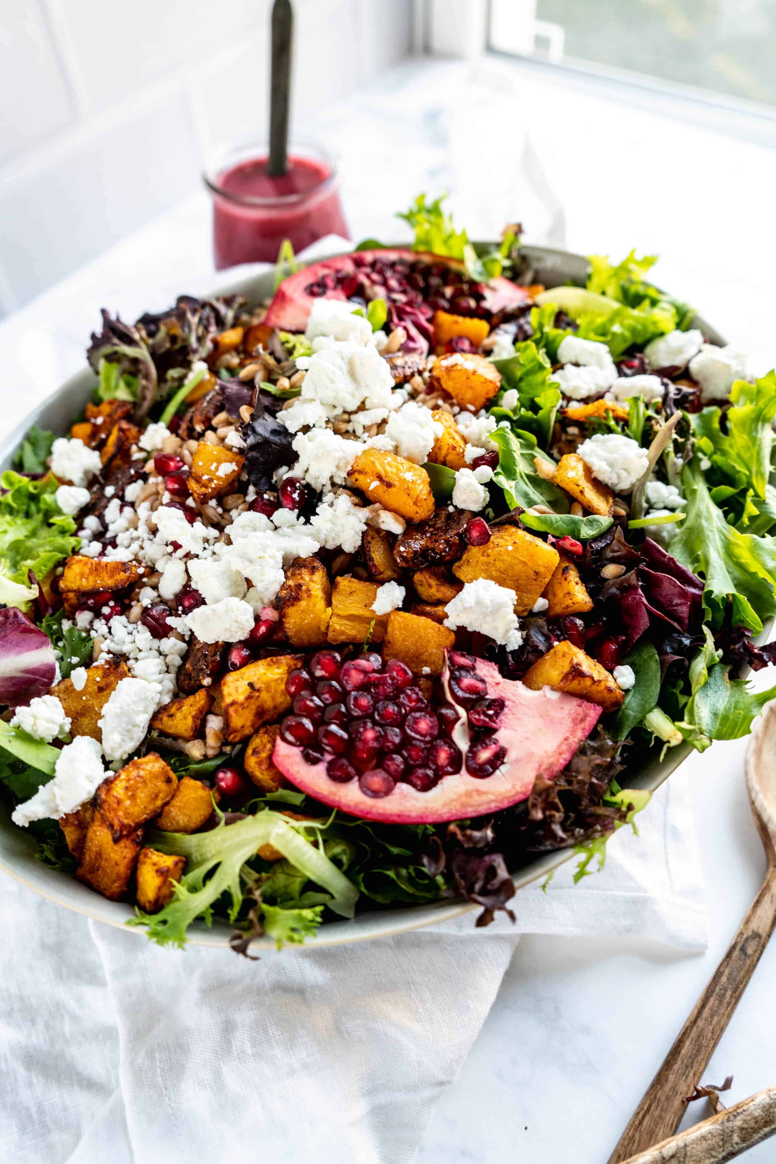 Winter Squash and Farro Salad Winter Squash and Farro Salad shot from the side