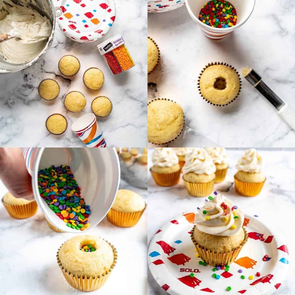 new year's eve confetti cupcake new year's eve confetti cupcake step by step
