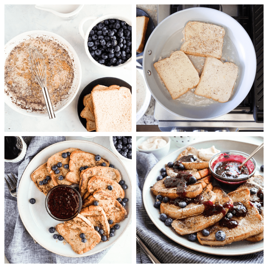 step by step process of making french toast