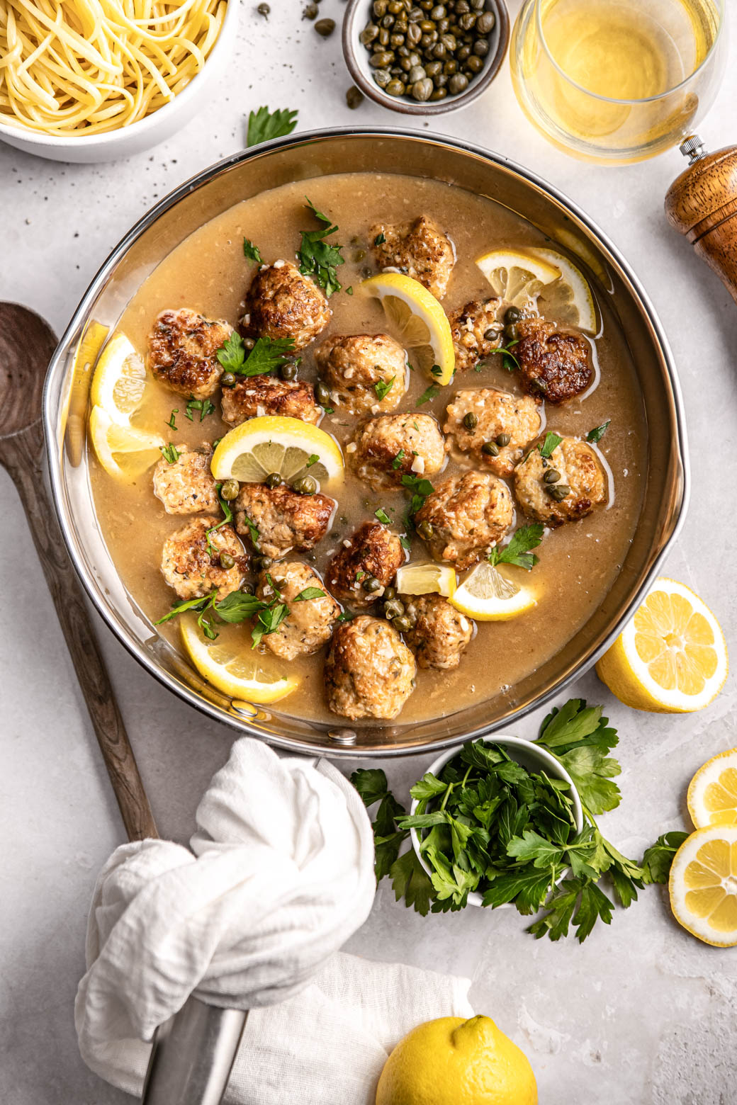The Best Chicken Piccata Meatballs (Easy Recipe!)